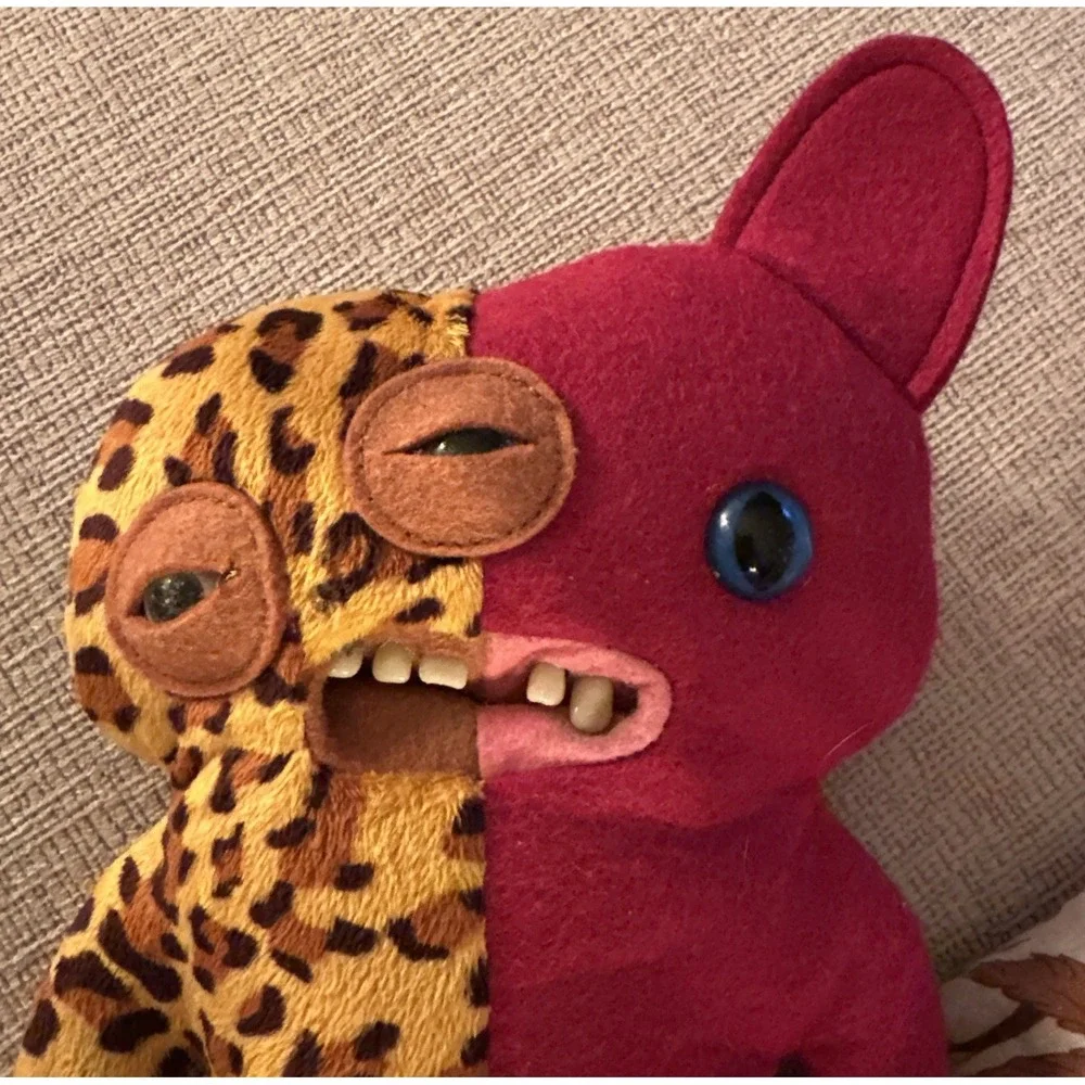 FUGGLER Misfit Edition Alien Reeko Funny Ugly Monster Plush Toy Leopard Print